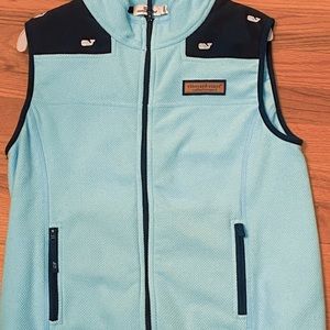 Teal and Navy Blue Vineyard Vines Vest-Kids L